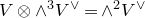 upper V circled times and Superscript 3 Baseline upper V Superscript or Baseline equals and Superscript 2 Baseline upper V Superscript or