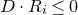 upper D dot upper R Subscript i Baseline less than or equals 0