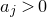 a Subscript j Baseline greater than 0