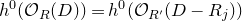 h Superscript 0 Baseline left parenthesis script upper O Subscript upper R Baseline left parenthesis upper D right parenthesis right parenthesis equals h Superscript 0 Baseline left parenthesis script upper O Subscript upper R Sub Superscript prime Subscript Baseline left parenthesis upper D minus upper R Subscript j Baseline right parenthesis right parenthesis