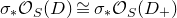 sigma Subscript asterisk Baseline script upper O Subscript upper S Baseline left parenthesis upper D right parenthesis approximately equals sigma Subscript asterisk Baseline script upper O Subscript upper S Baseline left parenthesis upper D Subscript plus Baseline right parenthesis