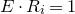 upper E dot upper R Subscript i Baseline equals 1
