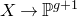 upper X right arrow double struck upper P Superscript g plus 1