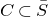 upper C subset of upper S overbar