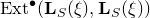 normal upper E normal x normal t Superscript bullet Baseline left parenthesis bold upper L Subscript upper S Baseline left parenthesis xi right parenthesis comma bold upper L Subscript upper S Baseline left parenthesis xi right parenthesis right parenthesis