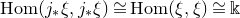 normal upper H normal o normal m left parenthesis j Subscript asterisk Baseline xi comma j Subscript asterisk Baseline xi right parenthesis approximately equals normal upper H normal o normal m left parenthesis xi comma xi right parenthesis approximately equals double struck k