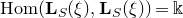 normal upper H normal o normal m left parenthesis bold upper L Subscript upper S Baseline left parenthesis xi right parenthesis comma bold upper L Subscript upper S Baseline left parenthesis xi right parenthesis right parenthesis equals double struck k