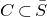 upper C subset of upper S overbar