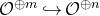 script upper O Superscript circled plus m Baseline right arrow with hook script upper O Superscript circled plus n