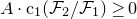 upper A dot normal c 1 left parenthesis script upper F 2 divided by script upper F 1 right parenthesis greater than or equals 0