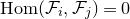 normal upper H normal o normal m left parenthesis script upper F Subscript i Baseline comma script upper F Subscript j Baseline right parenthesis equals 0