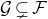 script upper G subset of or not equals script upper F