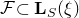 script upper F subset of bold upper L Subscript upper S Baseline left parenthesis xi right parenthesis
