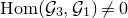 normal upper H normal o normal m left parenthesis script upper G 3 comma script upper G 1 right parenthesis not equals 0