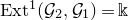 normal upper E normal x normal t Superscript 1 Baseline left parenthesis script upper G 2 comma script upper G 1 right parenthesis equals double struck k