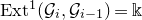 normal upper E normal x normal t Superscript 1 Baseline left parenthesis script upper G Subscript i Baseline comma script upper G Subscript i minus 1 Baseline right parenthesis equals double struck k