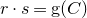 r dot s equals normal g left parenthesis upper C right parenthesis