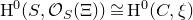 normal upper H Superscript 0 Baseline left parenthesis upper S comma script upper O Subscript upper S Baseline left parenthesis normal upper Xi right parenthesis right parenthesis approximately equals normal upper H Superscript 0 Baseline left parenthesis upper C comma xi right parenthesis