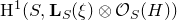 normal upper H Superscript 1 Baseline left parenthesis upper S comma bold upper L Subscript upper S Baseline left parenthesis xi right parenthesis circled times script upper O Subscript upper S Baseline left parenthesis normal upper H right parenthesis right parenthesis