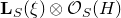 bold upper L Subscript upper S Baseline left parenthesis xi right parenthesis circled times script upper O Subscript upper S Baseline left parenthesis upper H right parenthesis
