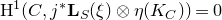 normal upper H Superscript 1 Baseline left parenthesis upper C comma j Superscript asterisk Baseline bold upper L Subscript upper S Baseline left parenthesis xi right parenthesis circled times eta left parenthesis upper K Subscript upper C Baseline right parenthesis right parenthesis equals 0