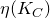 eta left parenthesis upper K Subscript upper C Baseline right parenthesis