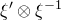 xi prime circled times xi Superscript negative 1
