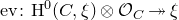 normal e normal v colon normal upper H Superscript 0 Baseline left parenthesis upper C comma xi right parenthesis circled times script upper O Subscript upper C Baseline two headed right arrow xi