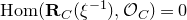 normal upper H normal o normal m left parenthesis bold upper R Subscript upper C Baseline left parenthesis xi Superscript negative 1 Baseline right parenthesis comma script upper O Subscript upper C Baseline right parenthesis equals 0