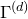 normal upper Gamma Superscript left parenthesis d right parenthesis