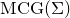 MCG left parenthesis normal upper Sigma right parenthesis