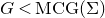 upper G less than MCG left parenthesis normal upper Sigma right parenthesis