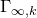 normal upper Gamma Subscript normal infinity comma k