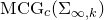 MCG Subscript c Baseline left parenthesis normal upper Sigma Subscript normal infinity comma k Baseline right parenthesis