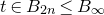 t element of upper B Subscript 2 n Baseline less than or equals upper B Subscript normal infinity