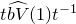 t ModifyingAbove b upper V With caret left parenthesis 1 right parenthesis t Superscript negative 1