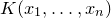 upper K left parenthesis x 1 comma ellipsis comma x Subscript n Baseline right parenthesis