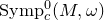 Symp Subscript c Superscript 0 Baseline left parenthesis upper M comma omega right parenthesis