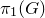 pi 1 left parenthesis upper G right parenthesis