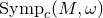 Symp Subscript c Baseline left parenthesis upper M comma omega right parenthesis