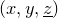 left parenthesis x comma y comma z underbar right parenthesis