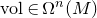vol element of normal upper Omega Superscript n Baseline left parenthesis upper M right parenthesis
