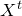 upper X Superscript t