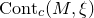 Cont Subscript c Baseline left parenthesis upper M comma xi right parenthesis