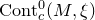 Cont Subscript c Superscript 0 Baseline left parenthesis upper M comma xi right parenthesis