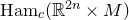 Ham Subscript c Baseline left parenthesis double struck upper R Superscript 2 n Baseline times upper M right parenthesis