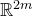 double struck upper R Superscript 2 m