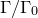 normal upper Gamma divided by normal upper Gamma 0