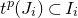 t Superscript p Baseline left parenthesis upper J Subscript i Baseline right parenthesis subset of upper I Subscript i