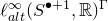 script l Subscript a l t Superscript normal infinity Baseline left parenthesis upper S Superscript bullet plus 1 Baseline comma double struck upper R right parenthesis Superscript normal upper Gamma